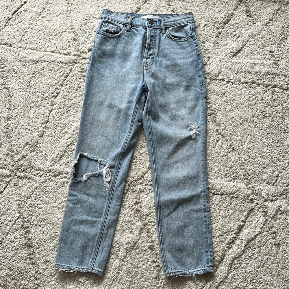 Light wash jeans